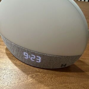 Hatch Smart Wake-Up Light Alarm Clock with Gray Fabric
